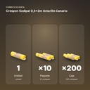 CRESPON SADIPAL 0,5X2M AMARILLO CANARIO - formato de venta: paquete de 10, caja de 200