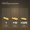 CRESPON SADIPAL 0,5X2M AMARILLO  - formato de venta: paquete de 10, caja de 200
