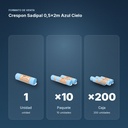 CRESPON SADIPAL 0,5X2M AZUL CIELO - formato de venta: paquete de 10, caja de 200