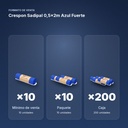 CRESPON SADIPAL 0,5X2M AZUL FUERTE - formato de venta: paquete de 10, caja de 200