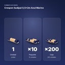 CRESPON SADIPAL 0,5X2M AZUL MARINO - formato de venta: paquete de 10, caja de 200