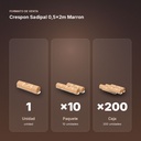 CRESPON SADIPAL 0,5X2M MARRON - formato de venta: paquete de 10, caja de 200
