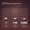 CRESPON SADIPAL 0,5X2M MARRON OSCURO - formato de venta: paquete de 10, caja de 200