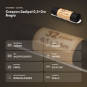 CRESPON SADIPAL 0,5X2M NEGRO - resumen de atributos