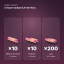 CRESPON SADIPAL 0,5X2M ROSA - formato de venta: paquete de 10, caja de 200