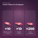 CRESPON SADIPAL 0,5X2M MAGENTA - formato de venta: paquete de 10, caja de 200