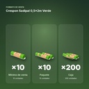 CRESPON SADIPAL 0,5X2M VERDE - formato de venta: paquete de 10, caja de 200