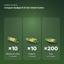 CRESPON SADIPAL 0 5X2M VERDE FUERTE - formato de venta: paquete de 10, caja de 200