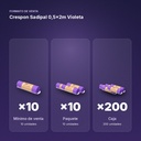 CRESPON SADIPAL 0,5X2M VIOLETA - formato de venta: paquete de 10, caja de 200