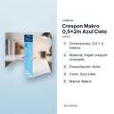 CRESPON MAKRO 0,5X2M AZUL CIELO - características principales