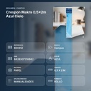 CRESPON MAKRO 0,5X2M AZUL CIELO - resumen de atributos