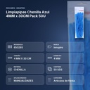 LIMPIAPIPAS CHENILLA AZUL 4MM X 30CM PACK 50U - resumen de atributos