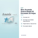 BLOC ACUARELA GUARRO BASIK A3 ENCOLADO 20 HOJAS - características principales