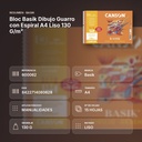 BLOC BASIK DIBUJO GUARRO CON ESPIRAL A4 LISO 130 G/M² - resumen de atributos