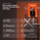 BLOC ESPIRAL CROQUIS CANSON XL A4 90 G/M² – 120 HOJAS - resumen de atributos