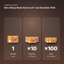 BLOC DIBUJO  BASIK GUARRO A4+ LISO ENCOLADO 150G - formato de venta: paquete de 10, caja de 100