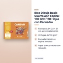 BLOC DIBUJO BASIK GUARRO A4+ ESPIRAL 130 G/M² 20 HOJAS CON RECUADRO - características principales