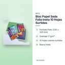 BLOC PAPEL SEDA FOLIO INETA 10 HOJAS SURTIDAS - características principales