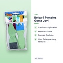 BOLSA 4 PINCELES GOMA JOVI  - características principales