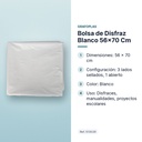 BOLSA DE DISFRAZ BLANCO 56×70 CM  - características principales
