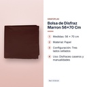 BOLSA DE DISFRAZ MARRON 56×70 CM - características principales