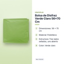 BOLSA DE DISFRAZ VERDE CLARO 56×70 CM  - características principales