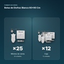 BOLSA DE DISFRAZ BLANCO 60×90 CM  - formato de venta: caja de 12