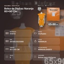 BOLSA DE DISFRAZ NARANJA 60×90 CM  - resumen de atributos