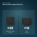 BOLSA DE DISFRAZ NEGRO 60×90 CM  - formato de venta: caja de 12
