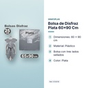 BOLSA DE DISFRAZ PLATA 60×90 CM - características principales