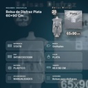BOLSA DE DISFRAZ PLATA 60×90 CM - resumen de atributos