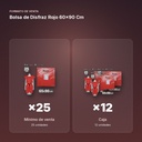 BOLSA DE DISFRAZ ROJO 60×90 CM  - formato de venta: caja de 12