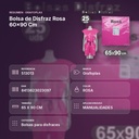 BOLSA DE DISFRAZ ROSA 60×90 CM  - resumen de atributos