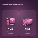 BOLSA DE DISFRAZ ROSA 60×90 CM  - formato de venta: caja de 12
