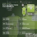 BOLSA DE DISFRAZ VERDE CLARO 60×90 CM  - resumen de atributos