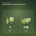 BOLSA DE DISFRAZ VERDE CLARO 60×90 CM  - formato de venta: caja de 12