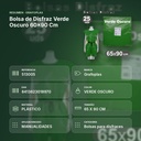 BOLSA DE DISFRAZ VERDE OSCURO 60×90 CM  - resumen de atributos