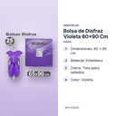 BOLSA DE DISFRAZ VIOLETA 60×90 CM  - características principales