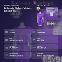 BOLSA DE DISFRAZ VIOLETA 60×90 CM  - resumen de atributos