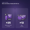 BOLSA DE DISFRAZ VIOLETA 60×90 CM  - formato de venta: caja de 12