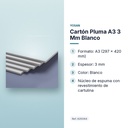 CARTÓN PLUMA A3 3 MM BLANCO - características principales