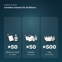 CARTULINA CANSON IRIS A3 BLANCO - formato de venta: paquete de 50, caja de 500
