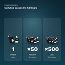 CARTULINA CANSON IRIS A3 NEGRO - formato de venta: paquete de 50, caja de 500