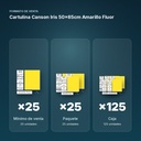 CARTULINA CANSON IRIS 50×65CM AMARILLO FLUOR  - formato de venta: paquete de 25, caja de 125
