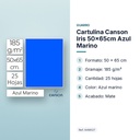 CARTULINA CANSON IRIS 50×65CM AZUL MARINO - características principales