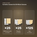 CARTULINA CANSON IRIS 50×65CM CASCARA - formato de venta: paquete de 25, caja de 125