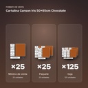 CARTULINA CANSON IRIS 50×65CM CHOCOLATE - formato de venta: paquete de 25, caja de 125