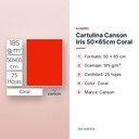 CARTULINA CANSON IRIS 50×65CM CORAL - características principales