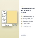 CARTULINA CANSON IRIS 50×65CM CREMA - características principales