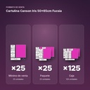 CARTULINA CANSON IRIS 50×65CM FUCSIA - formato de venta: paquete de 25, caja de 125